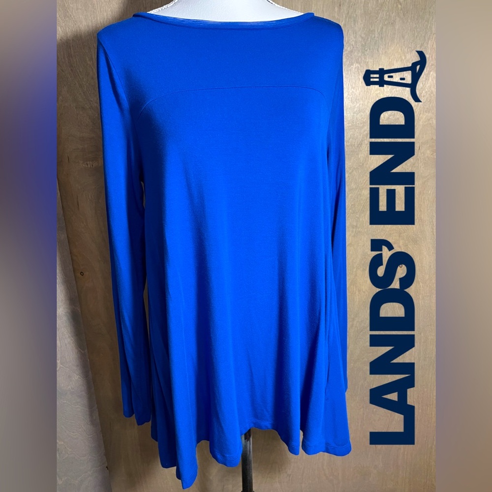 Lands’ End Royal Blue Ladies Tunic Top S